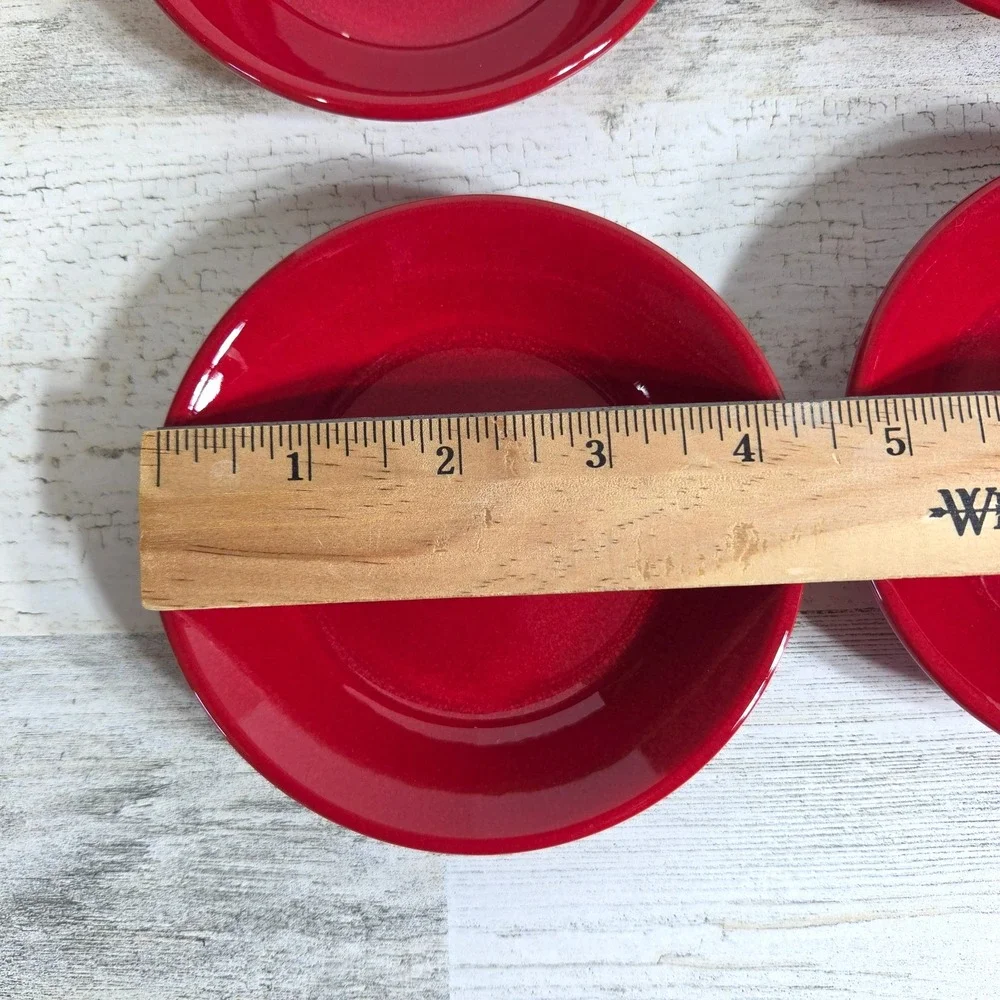 Vintage Waechtersbach Germany Cherry Red Dipping Bowls 4.5